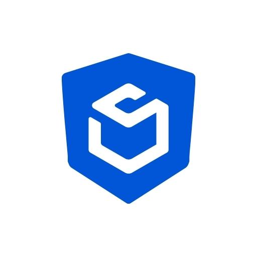 A modern ShipAid logo featuring a blue hexagonal shield with a stylized white S in the center, set on a white background.